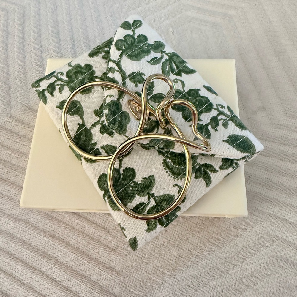 Sezane Tessa Gold Hoop Earrings